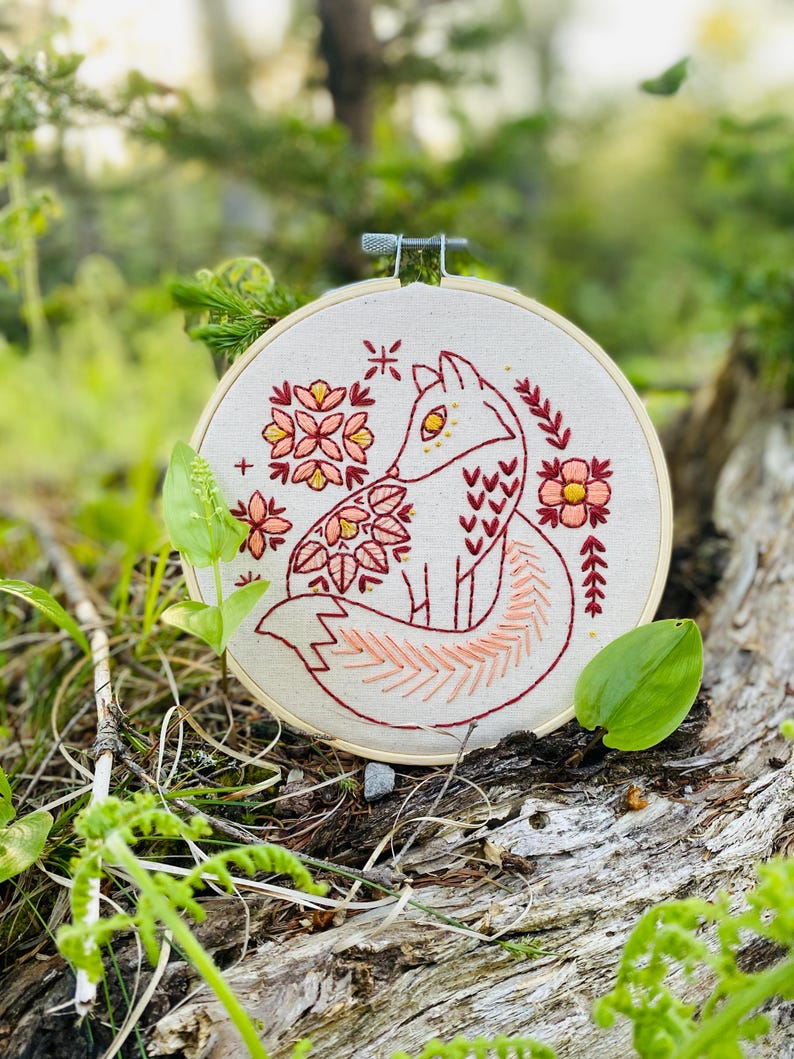 Scandinavian Fox Embroidery Kit