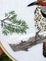 Northern Flicker Embroidery Kit Northern Flicker Embroidery Kit