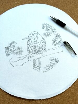 Northern Flicker Embroidery Kit