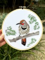 Northern Flicker Embroidery Kit Northern Flicker Embroidery Kit