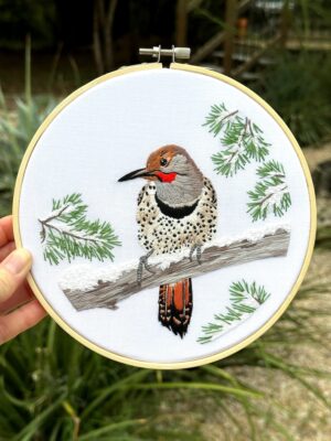 Northern Flicker Embroidery Kit