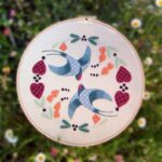 Swallows Flight Crewelwork Embroidery Kit Swallows Flight Crewelwork Embroidery Kit