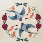 Swallows Flight Crewelwork Embroidery Kit Swallows Flight Crewelwork Embroidery Kit