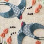 Swallows Flight Crewelwork Embroidery Kit Swallows Flight Crewelwork Embroidery Kit