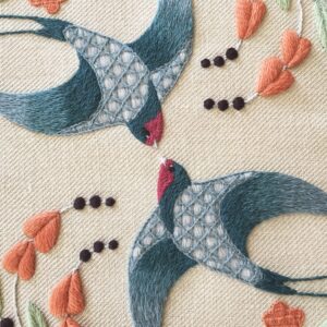 Swallows Flight Crewelwork Embroidery Kit