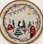 Christmas Village Embroidery Kit Christmas Village Embroidery Kit