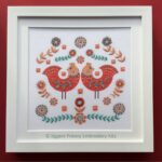 Folk Art Bird Embroidery Kit Folk Art Bird Embroidery Kit