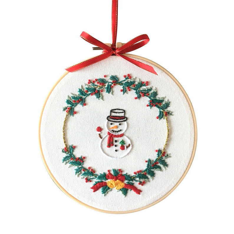 Merry Christmas Embroidery Kit
