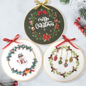 Merry Christmas Embroidery Kit