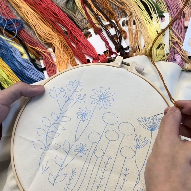 Merry Christmas Embroidery Kit