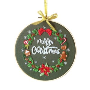Merry Christmas Embroidery Kit