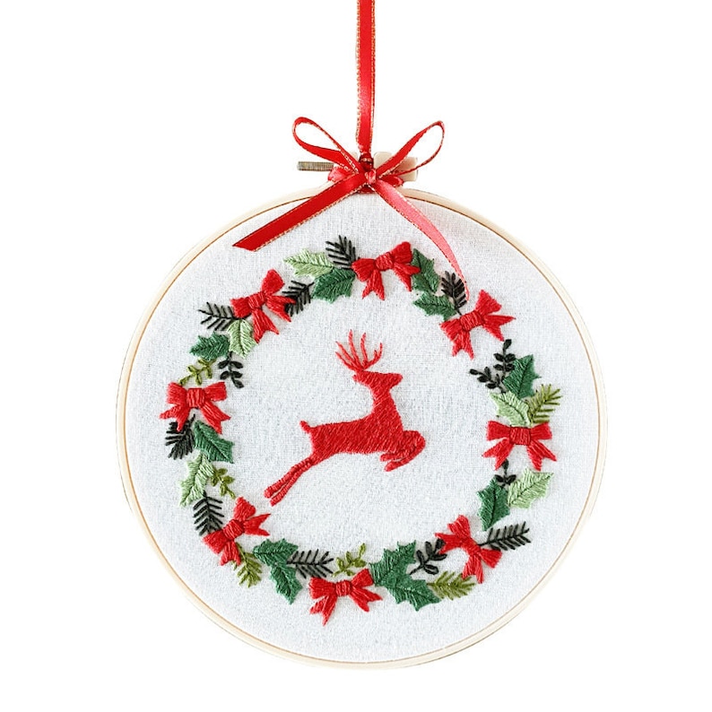 Merry Christmas Embroidery Kit