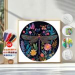 Rainbow Dragonfly Cross Stitch Kit