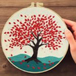 Autumn Tree Embroidery Kit Autumn Tree Embroidery Kit