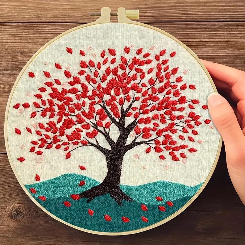 Autumn Tree Embroidery Kit