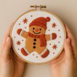 Gingerbread Man Embroidery Kit Gingerbread Man Embroidery Kit