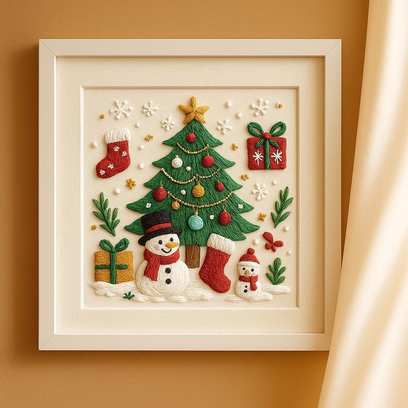 Christmas Tree Embroidery Kit