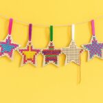 DIY Wooden Star Cross Stitch Garland Kit
