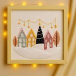 Winter Town Christmas Embroidery Kit