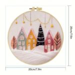 Winter Town Christmas Embroidery Kit