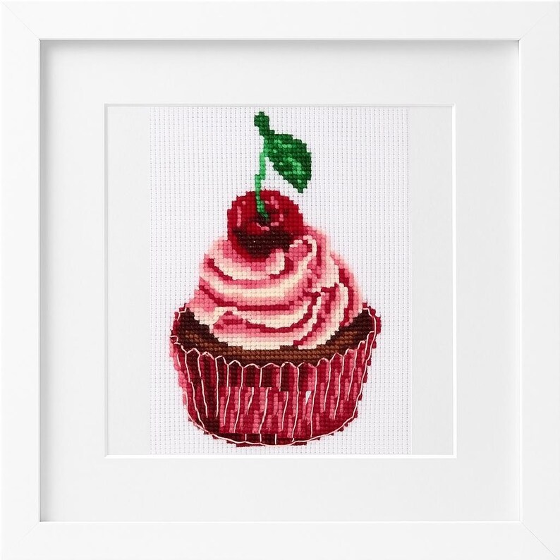 Cupcake Cross Stitch Kit