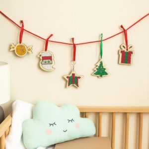 DIY Christmas Cross Stitch Ornaments Kit