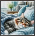 Sleeping Cat Cross Stitch Kit Sleeping Cat Cross Stitch Kit