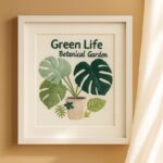 Monstera Embroidery Kit for Beginner Monstera Embroidery Kit for Beginner