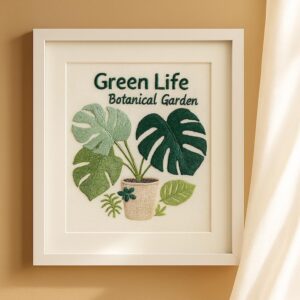 Monstera Embroidery Kit for Beginner