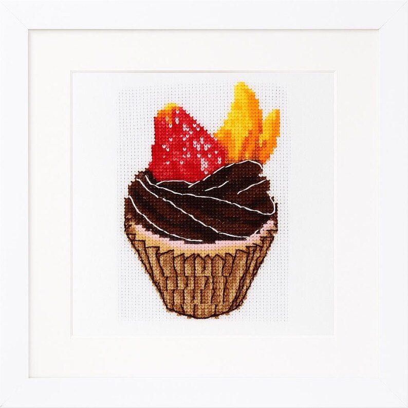 Cupcake Cross Stitch Kit