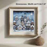 Winter Christmas Village Cross Stitch Kit Winter Christmas Village Cross Stitch Kit