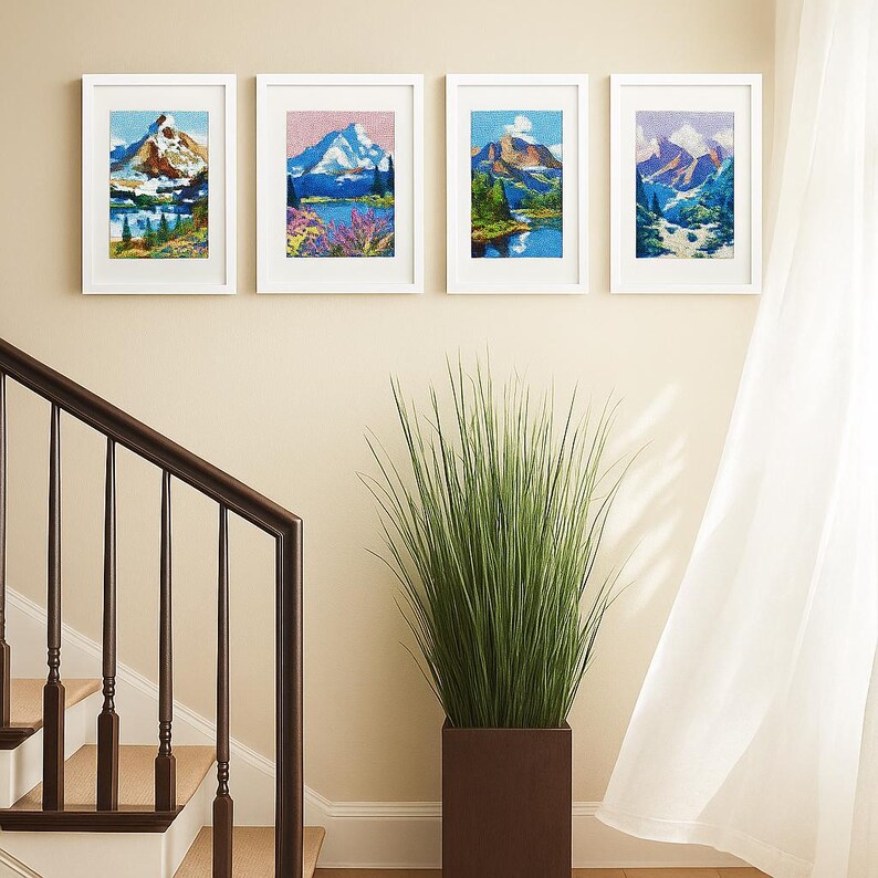 Four Seasons Mountain Embroidery Kit