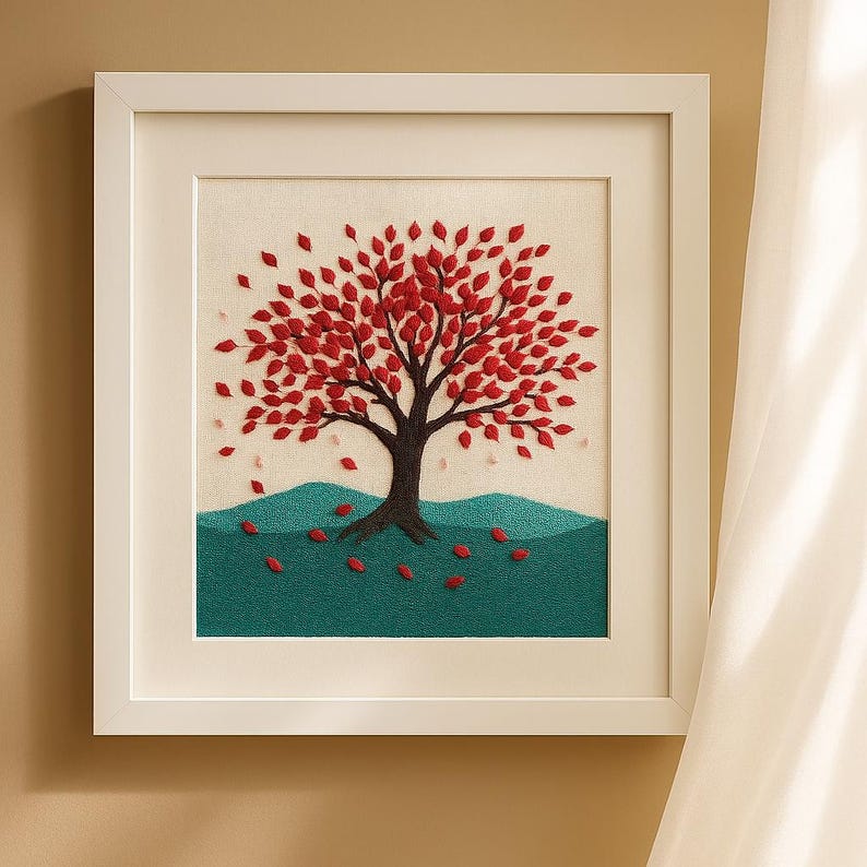 Autumn Tree Embroidery Kit