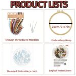 Christmas Holiday Village Embroidery Kit