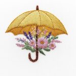 Floral Umbrella Embroidery Kit