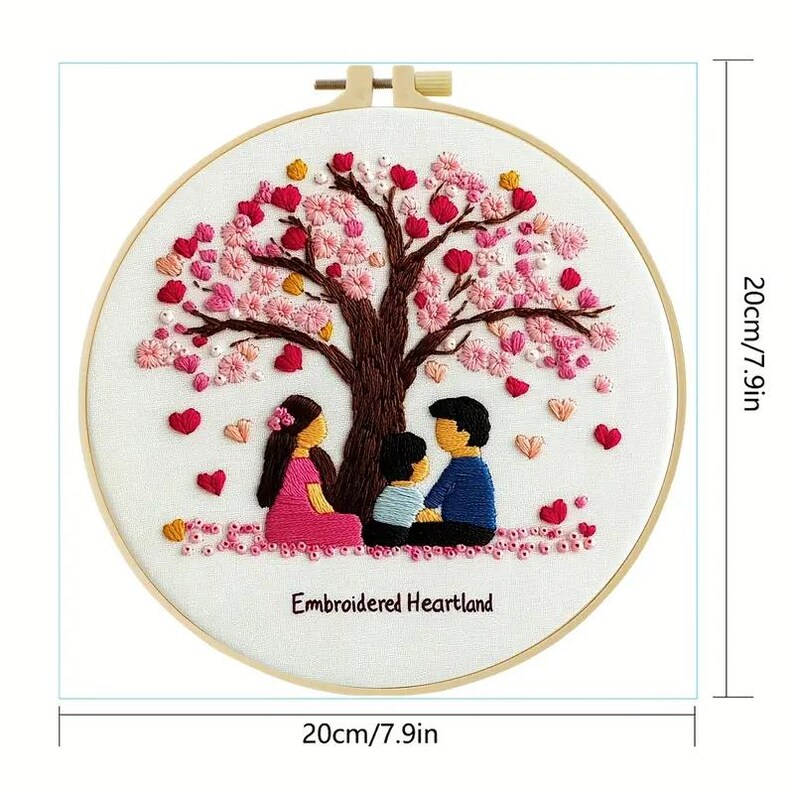 Love Tree Embroidery Kit for Beginners