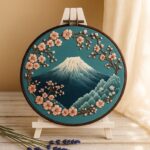 Mountains & Sakura Embroidery Kit