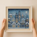 Winter Christmas Village Cross Stitch Kit Winter Christmas Village Cross Stitch Kit
