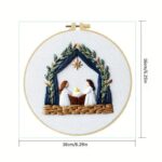 Nativity Scene Christmas Embroidery Kit Nativity Scene Christmas Embroidery Kit