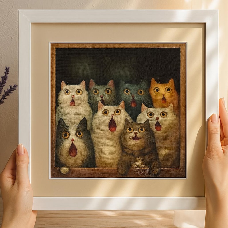 Surprised Cat Cross Stitch Kit Surprised Cat Cross Stitch Kit