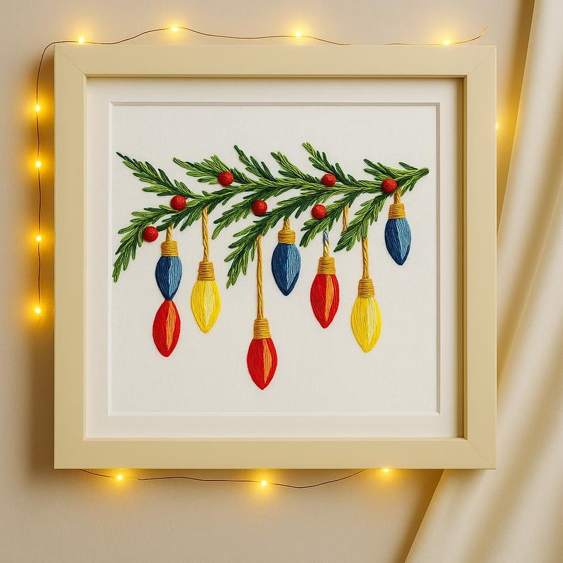 Christmas Garland Embroidery Kit