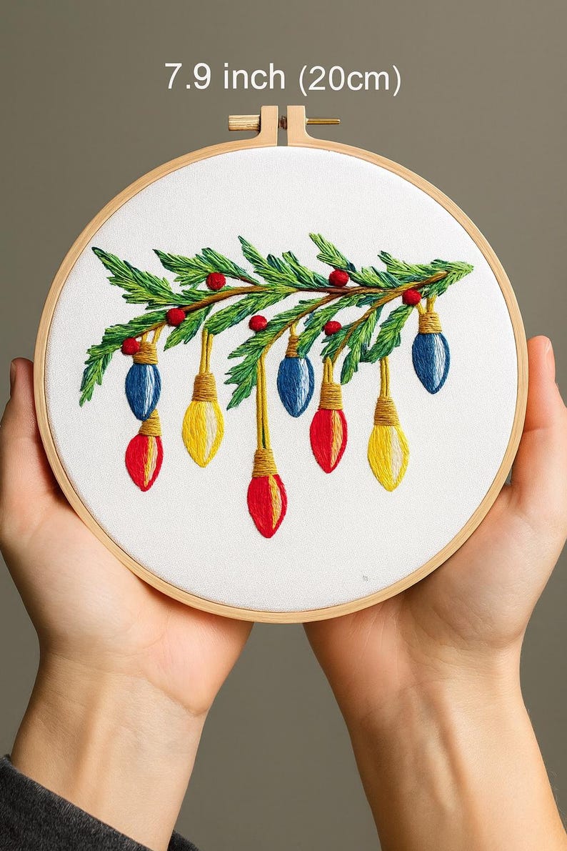 Christmas Garland Embroidery Kit