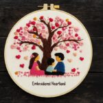 Love Tree Embroidery Kit for Beginners Love Tree Embroidery Kit for Beginners