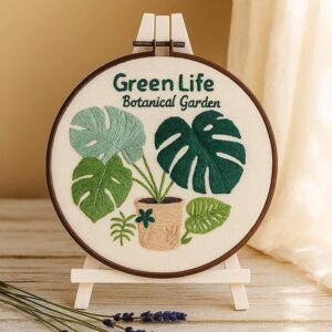 Monstera Embroidery Kit for Beginner