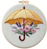 Floral Umbrella Embroidery Kit