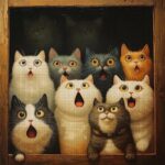 Surprised Cat Cross Stitch Kit Surprised Cat Cross Stitch Kit