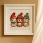 Christmas Kitty Embroidery Kit Christmas Kitty Embroidery Kit