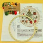 Red Truck Christmas Tree Embroidery Kit Red Truck Christmas Tree Embroidery Kit