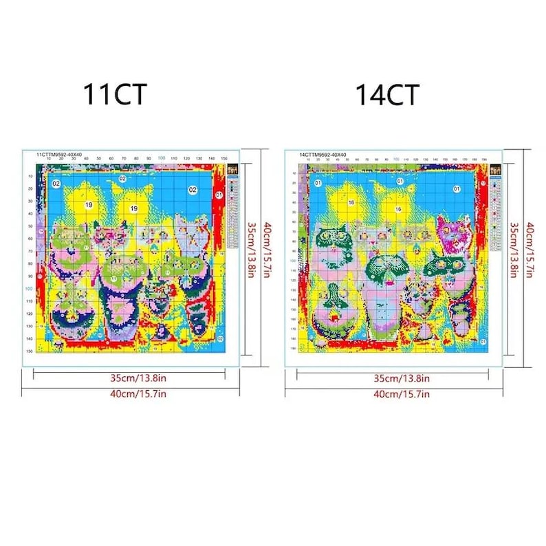 Surprised Cat Cross Stitch Kit