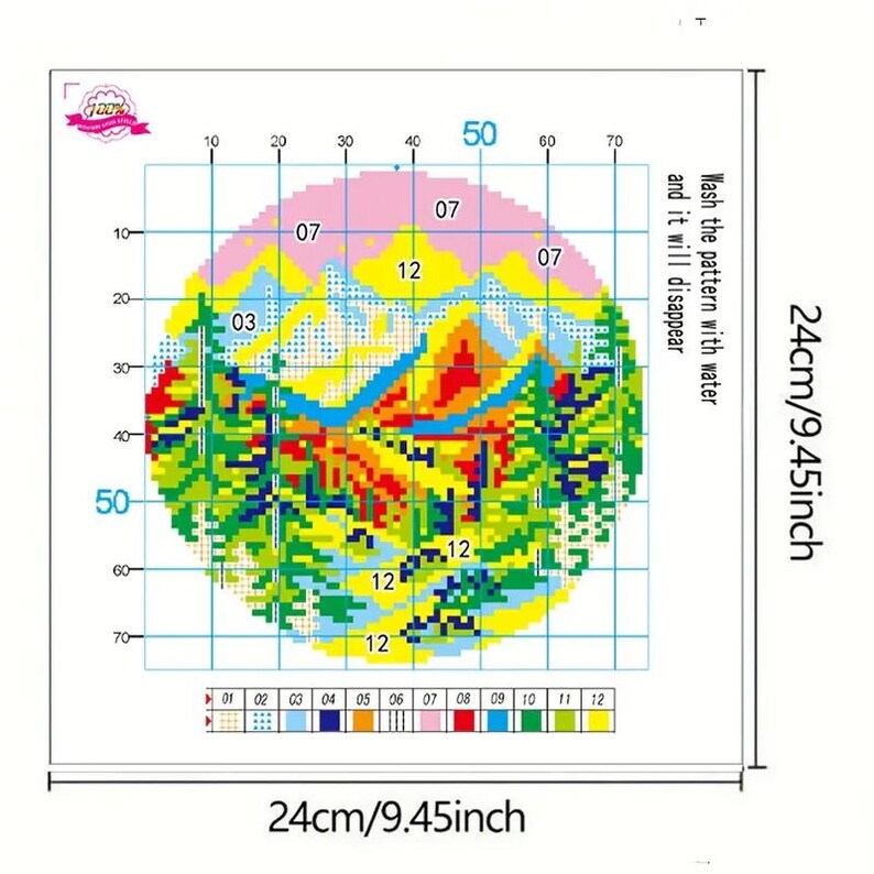 Four Seasons Mountain Embroidery Kit